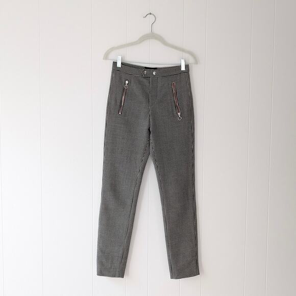 Isabel Marant Pants - Isabel Marant Fabric Chino Stretch Skinny Houndstooth/Plaid Pants, size 36/4